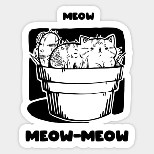 Cute little meow-meow Sticker